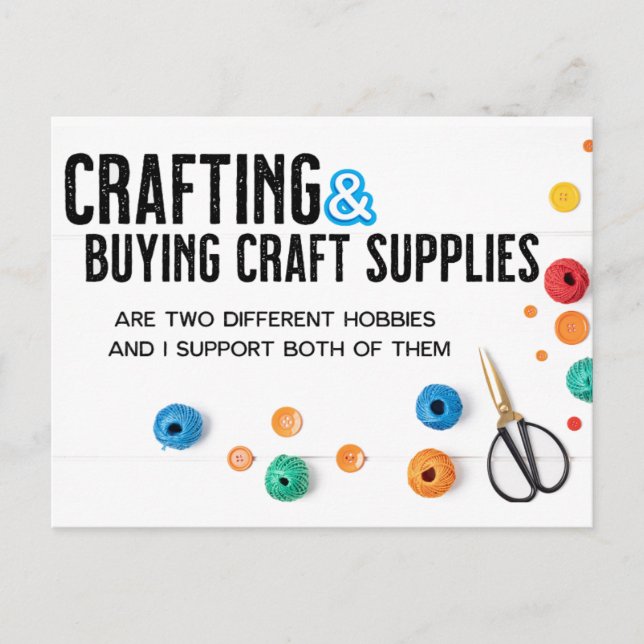 Two different hobbies postcard (Front)