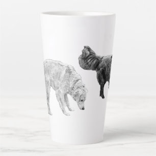 Two-Dog Sniffari in Fine Grain Latte Mug