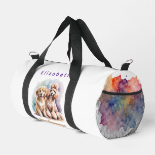 Two Dogs Groomer Personalised Duffle Bag