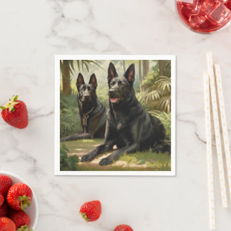 Two Dogs Napkin