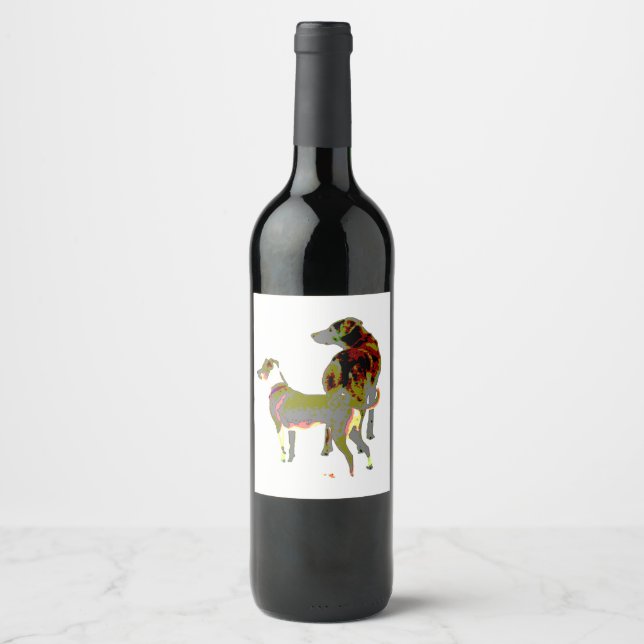 Two Dogs Wine Label (Front)