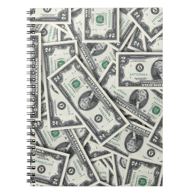Two Dollar Bill Notebook (Front)