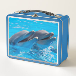 Two Dolphins Metal Lunch Box