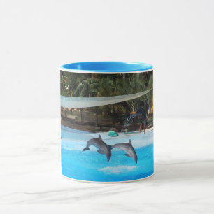 Two dolphins mug