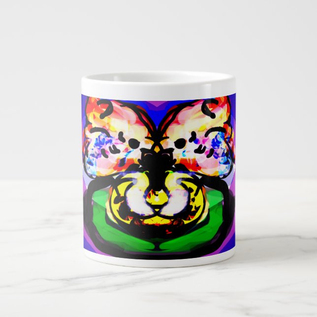 Two Doves  spring  Large Coffee Mug (Front)