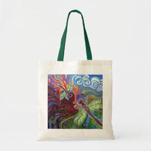 Two Dragonflies Budget Tote Bag