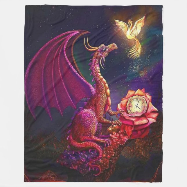 TWO DRAGONS FLEECE BLANKET (Front)
