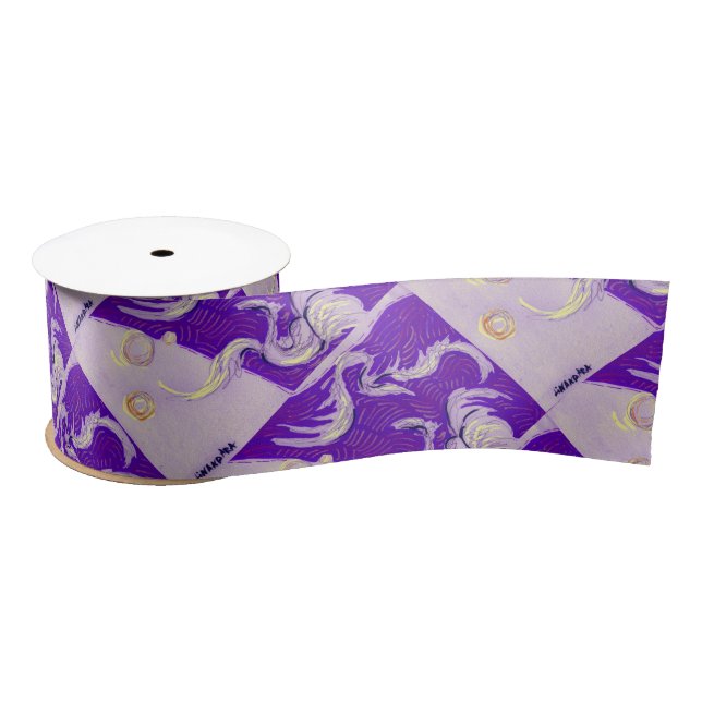 Two Dragons, Three Suns Satin Ribbon (Spool)