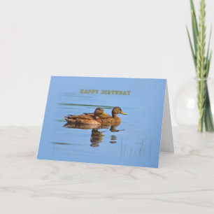 Two Ducks Birthday Card
