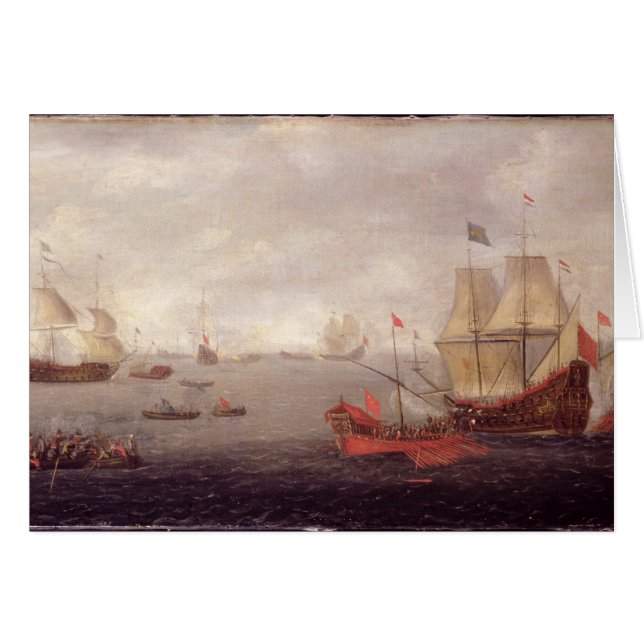 Two Dutch Men o'War Accompanied by Ottoman State B (Front Horizontal)