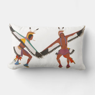 Two Eagle Dancers Lumbar Cushion