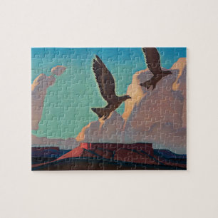 Two Eagles by Maynard Dixon Jigsaw Puzzle
