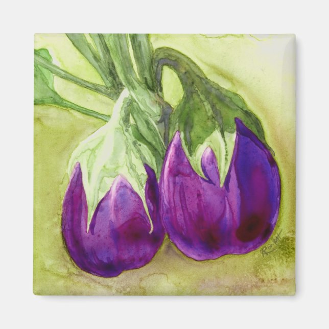 Two Eggplants Magnet (Front)