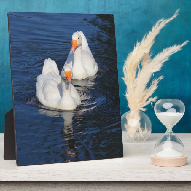 Two Emden Geese II Plaque (Side)