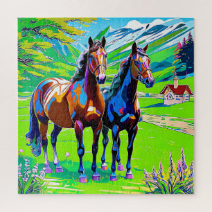 Two enchanting horses jigsaw puzzle