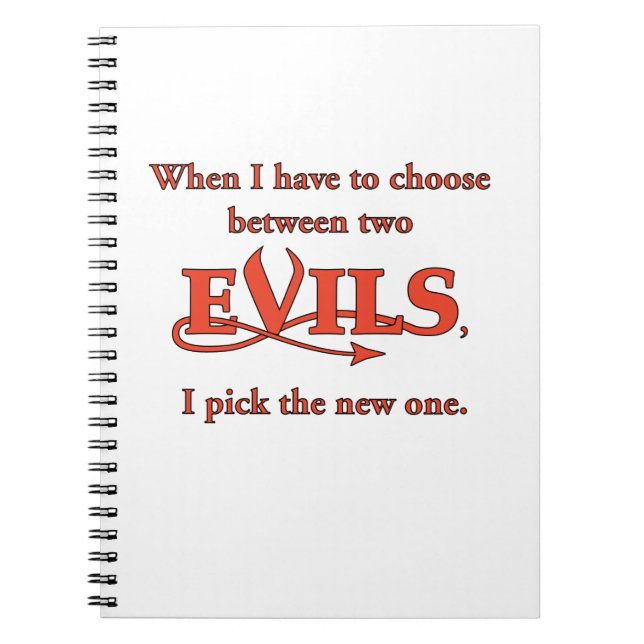 Two Evils Notebook (Front)
