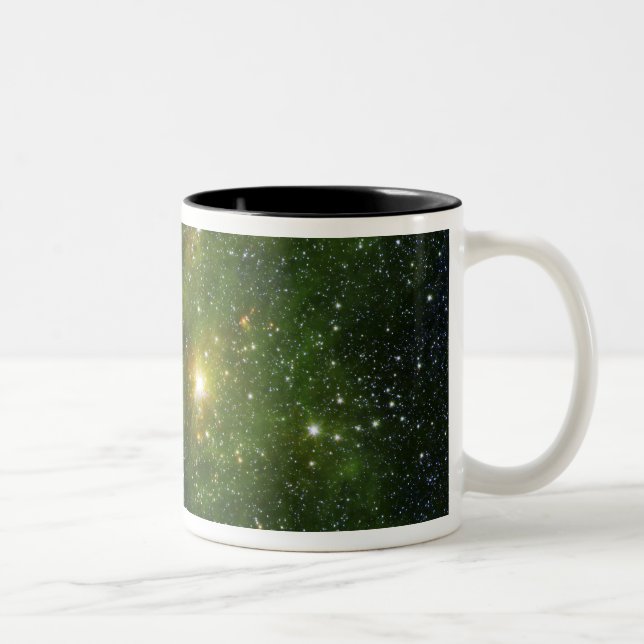 Two extremely bright stars Two-Tone coffee mug (Right)