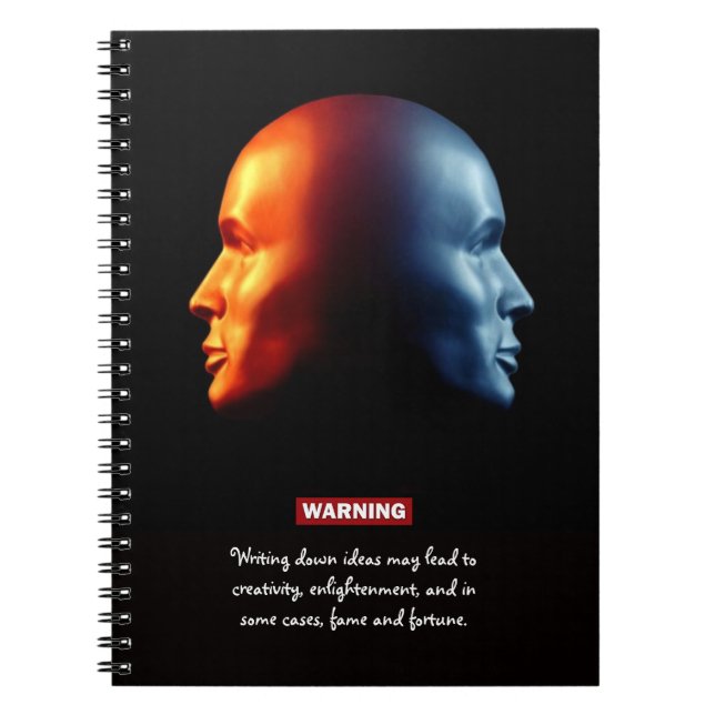 Two-Faced Janus Head Notebook (Front)