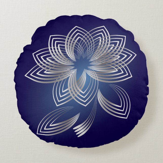 Two fallen petals round cushion (Front)