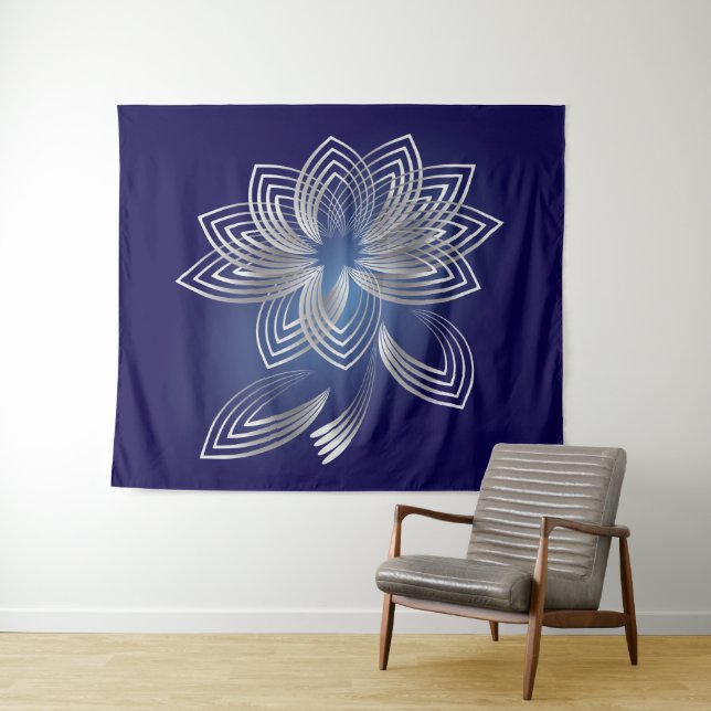 Two fallen petals tapestry (In Situ (Horizontal))