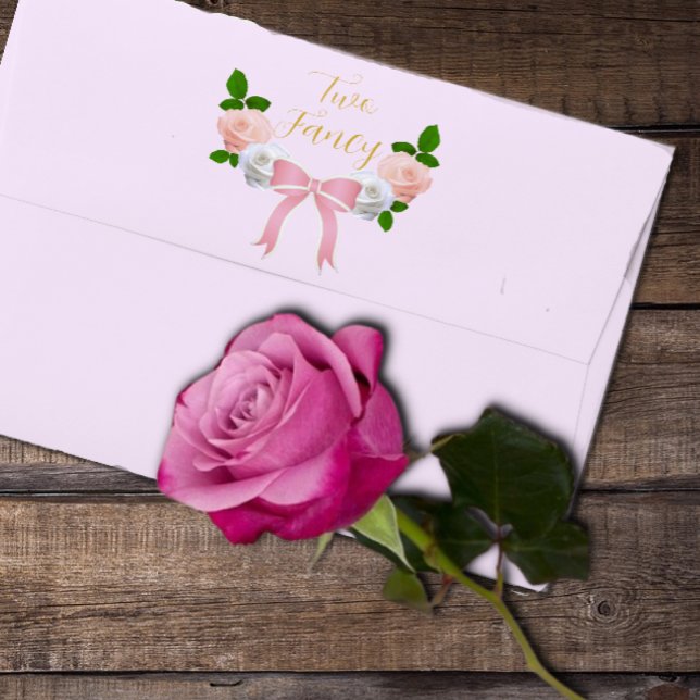 Two Fancy Bow Floral Birthday Envelope (Creator Uploaded)