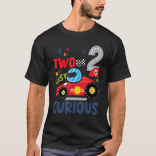 Two Fast 2 Curious Birthday Decorations 2nd Birthd T-Shirt