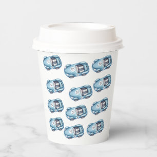 Two Fast 2 Curious Boys Racing Car Paper Cups