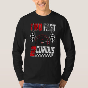 Two Fast 2 Curious Racing 2nd Birthday Two Fast Bi T-Shirt