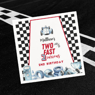 Two Fast 2nd birthday Boy Racing Car Napkin