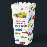 Two Fast 2nd Birthday Kids Racing Cars Custom Favo Favour Box<br><div class="desc">Two Fast 2nd Birthday Kids Racing Cars Personalised Name Custom Party Favour Boxes Popcorn Boxes features your custom text with a colourful racing cars. Fabulous for kids birthday party celebrations. Designed by Evco Studio www.zazzle.com/store/evcostudio</div>