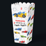 Two Fast 2nd Birthday Kids Racing Cars Custom Favo Favour Box<br><div class="desc">Two Fast 2nd Birthday Kids Racing Cars Personalised Name Custom Party Favour Boxes Popcorn Boxes features your custom text with a colourful racing cars. Fabulous for kids birthday party celebrations. Designed by Evco Studio www.zazzle.com/store/evcostudio</div>