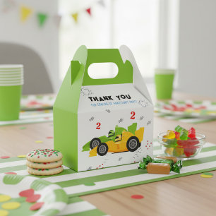 Two Fast 2nd Birthday Kids Racing Cars Name Favour Box
