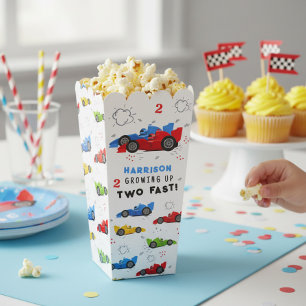 Two Fast 2nd Birthday Personalised Race Car Favour Box