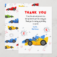 Two Fast 2nd Birthday Racing Cars