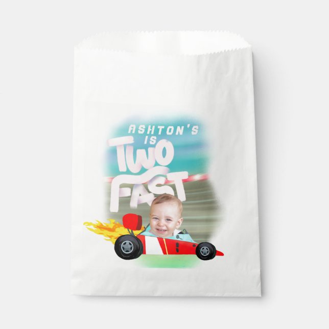 Two Fast Birthday Party Favour Bags (Front)