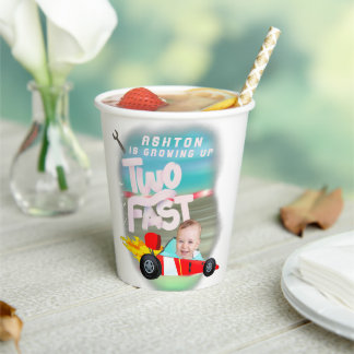 Two Fast Birthday Party Paper Cups