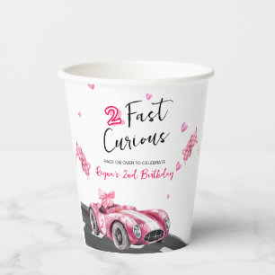 Two Fast Curious Birthday Paper Cups