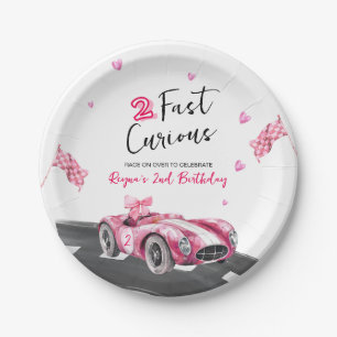 Two Fast Curious Birthday Paper Plate