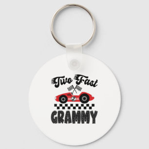 Two Fast Grammy Of The Birthday Boy Racing Car Fam Key Ring