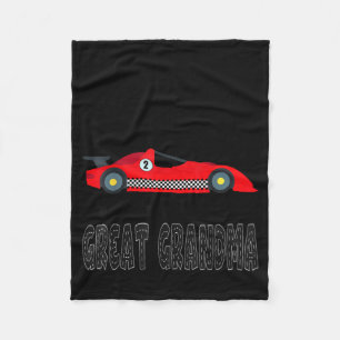Two Fast Great Grandma Birthday Design Fleece Blanket