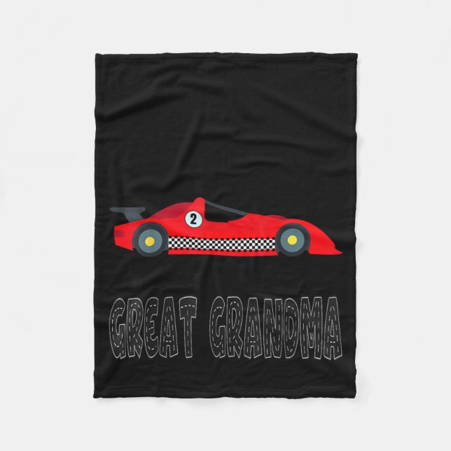 Two Fast Great Grandma Birthday Design Fleece Blanket (Front)