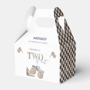 TWO Fast Monster Truck Birthday Favor Box