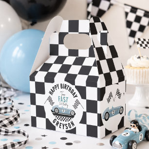 Two Fast Race Car Boy 2nd Birthday Party  Favour Box