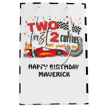 Two Fast Race Car Red Birthday