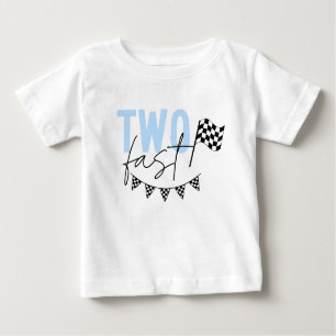 Two Fast Racecar 2nd Birthday Shirt