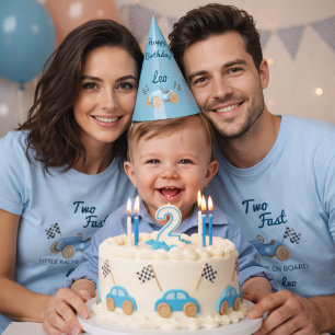 Two Fast Racing Car Mum 2nd Birthday Pit Crew T-Shirt