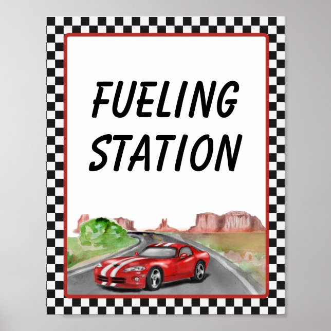 Two Fast Two Curious fuelling Station Poster (Front)