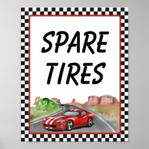 Two Fast Two Curious Spare Tires Poster