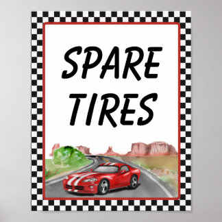 Two Fast Two Curious Spare Tires Poster