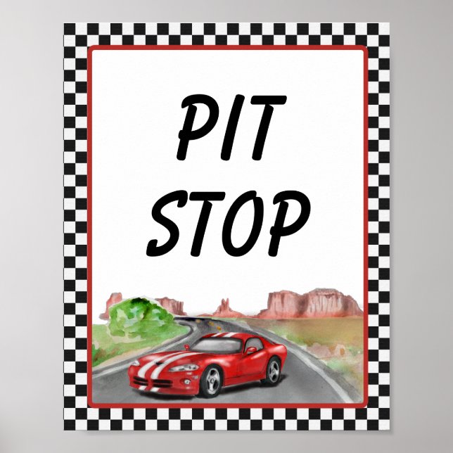 Two Fast Two Curious Vintage Birthday Poster (Front)